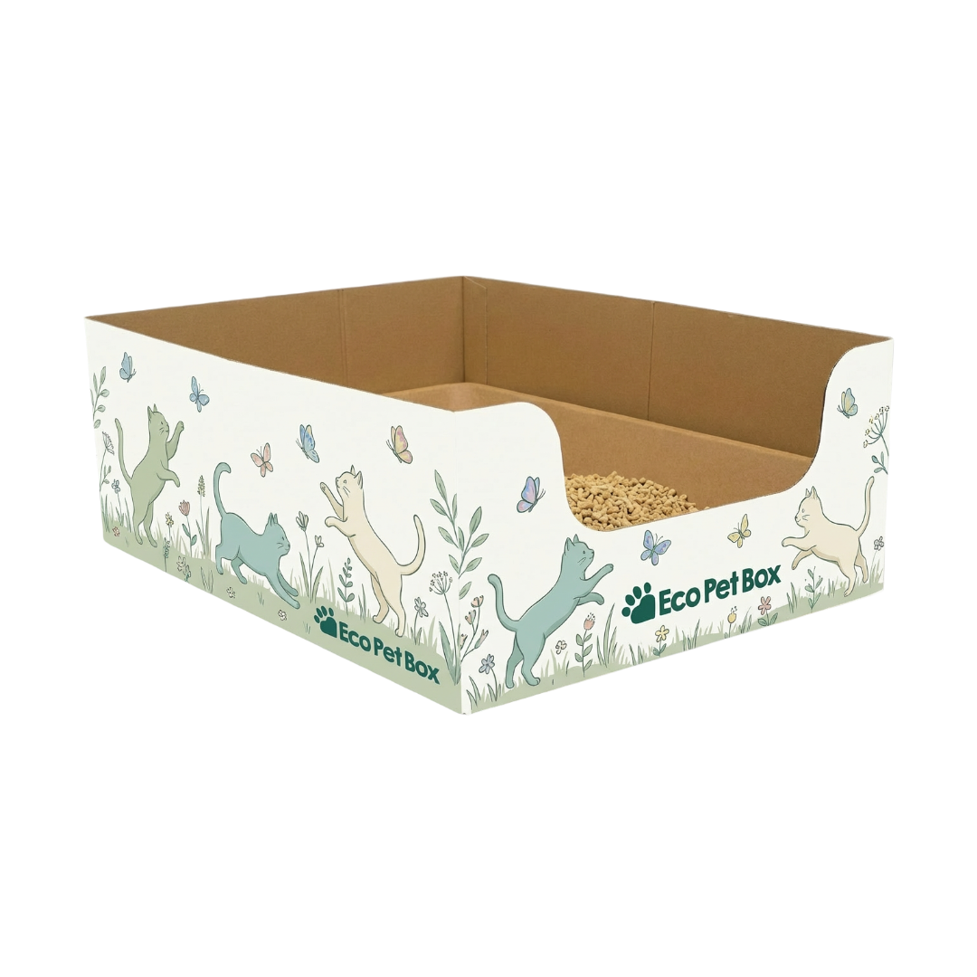 High-Sided Disposable Cat Litter Box — Set of 3, Leak-Proof