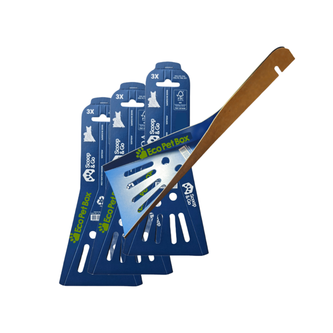 Biodegradable Cat Litter Scoops — 3-Pack, Compostable