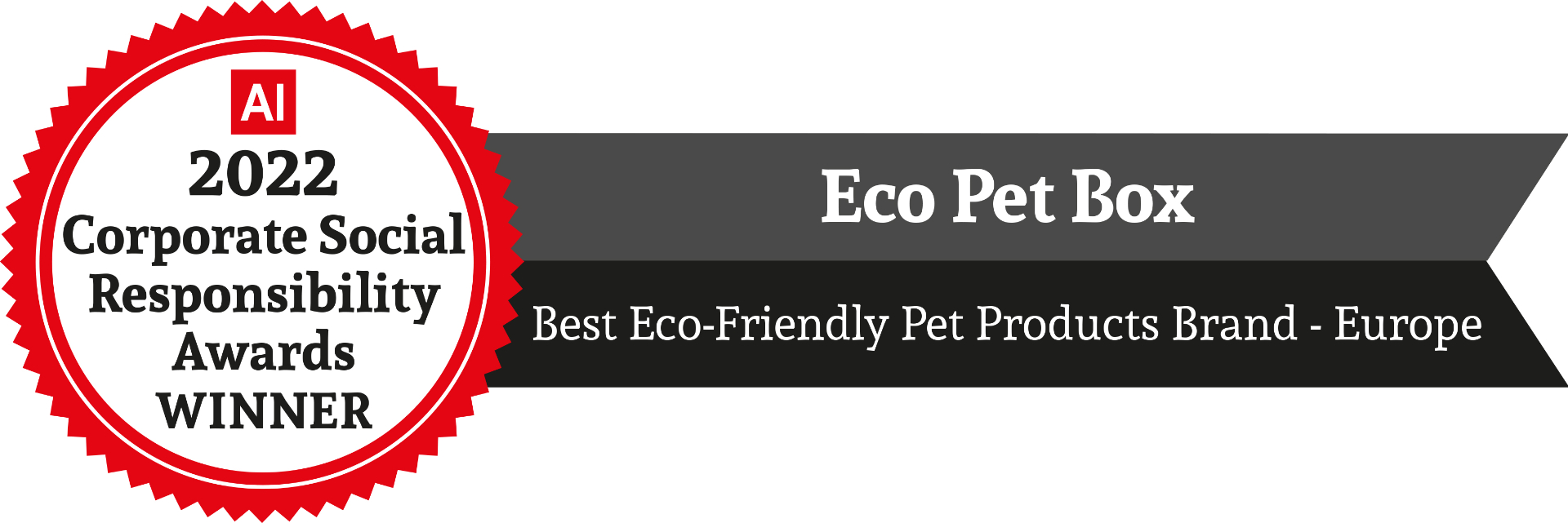 AI Corporate Social Responsibility Awards 2022 — Best Eco-Friendly Pet Products Brand, Europe