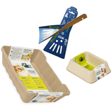 Sparpaket: Recyclebares Katzenpflege Set – Katzentoilette / Streu / Näpfe / Schaufeln