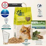 Katzenstreu - Kompostierbare Mischung aus Holz und Heu, 100% natuerlich!