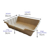 XL Katzentoilette - Hoher Rand