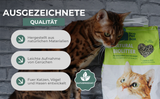 Sparpaket: Recyclebares Katzenpflege Set – Katzentoilette / Streu / Näpfe / Schaufeln