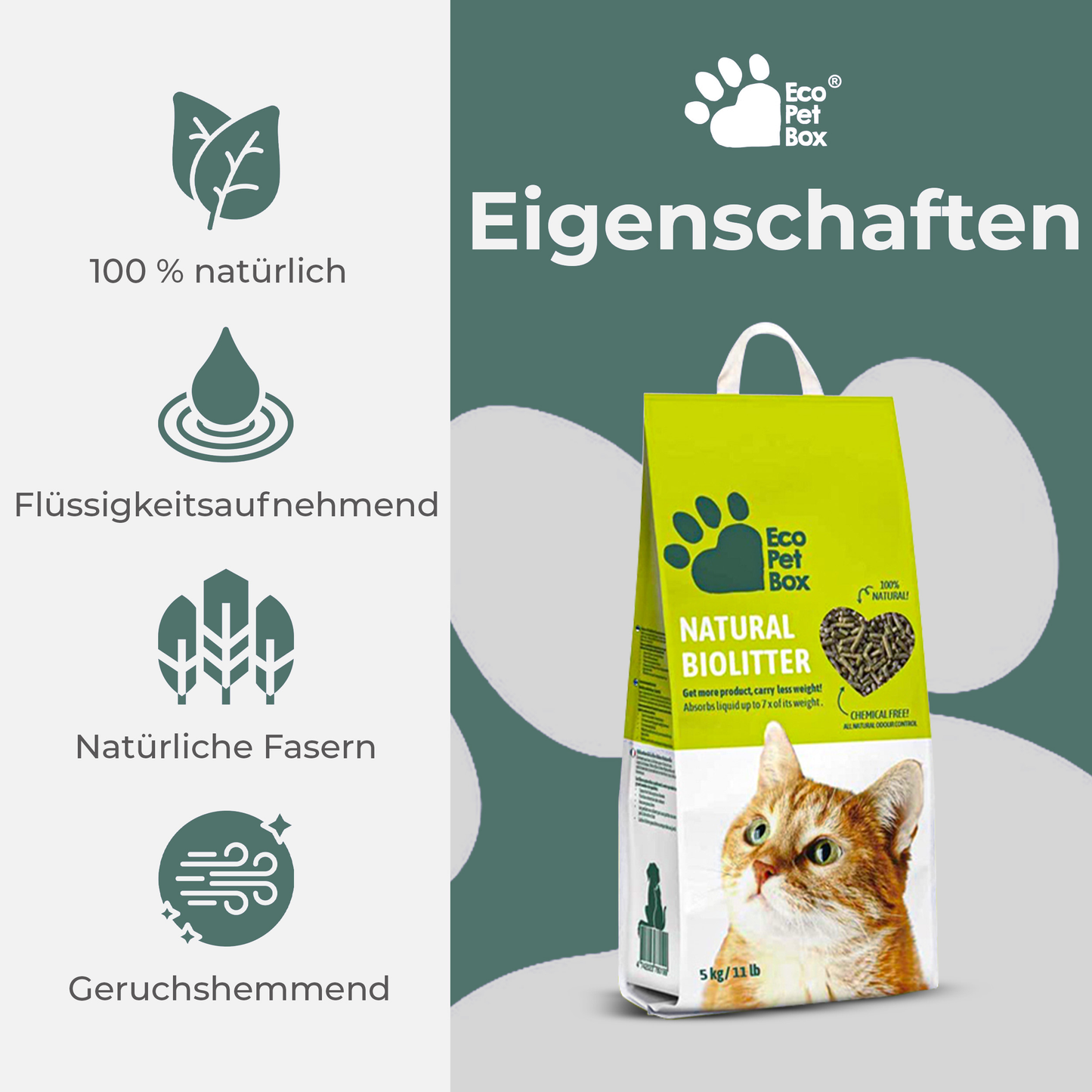 Streu - Kompostierbare Mischung aus Holz und Heu