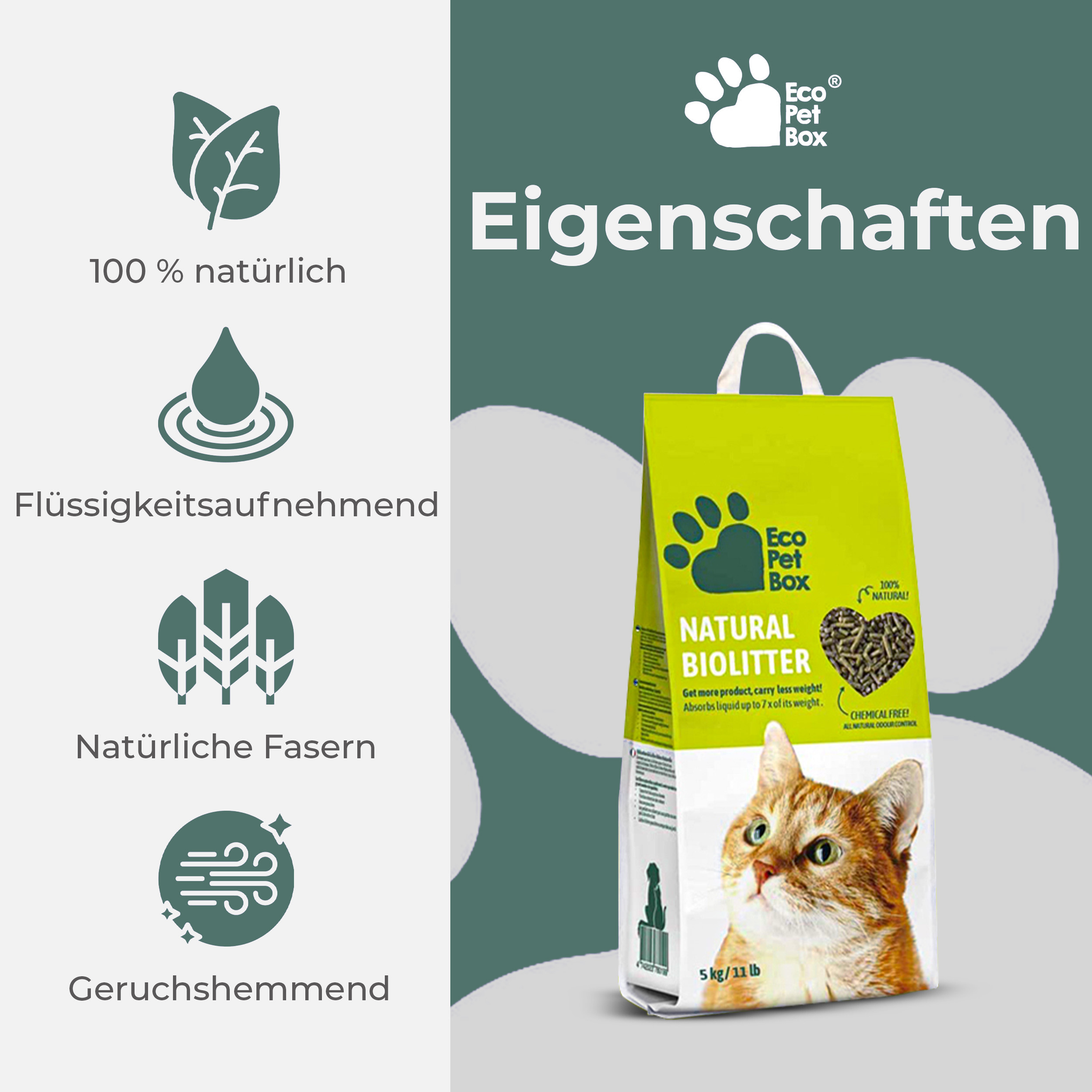 Streu - Kompostierbare Mischung aus Holz und Heu