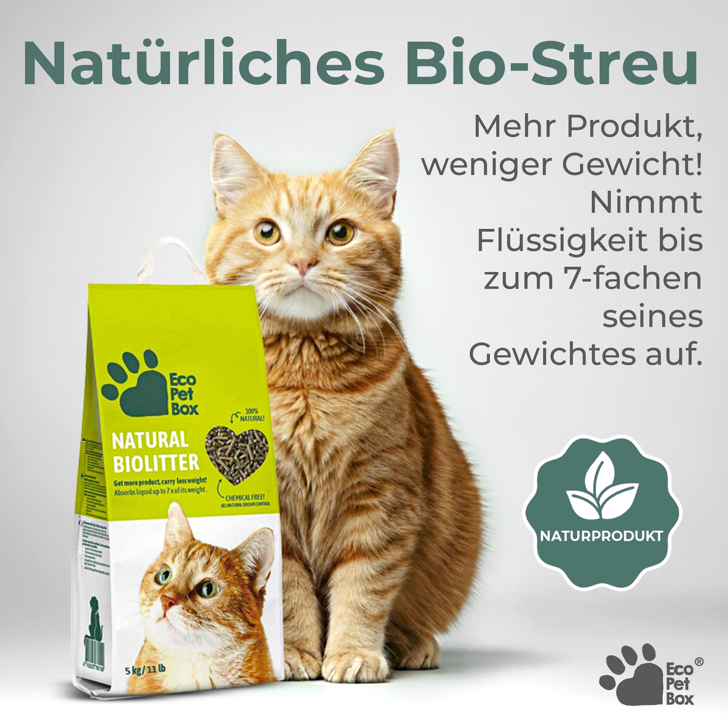 Streu - Kompostierbare Mischung aus Holz und Heu